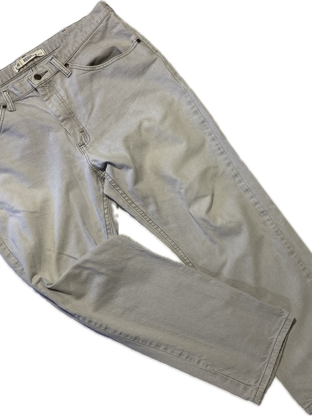 Lee Men's Relaxed Jeans - Light Grey Wash